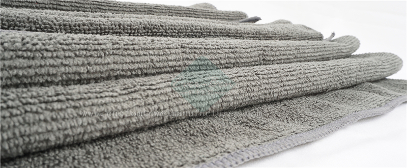 China Bulk black hand towels Supplier Custom Blue Cleaning Cloth Rags Factory